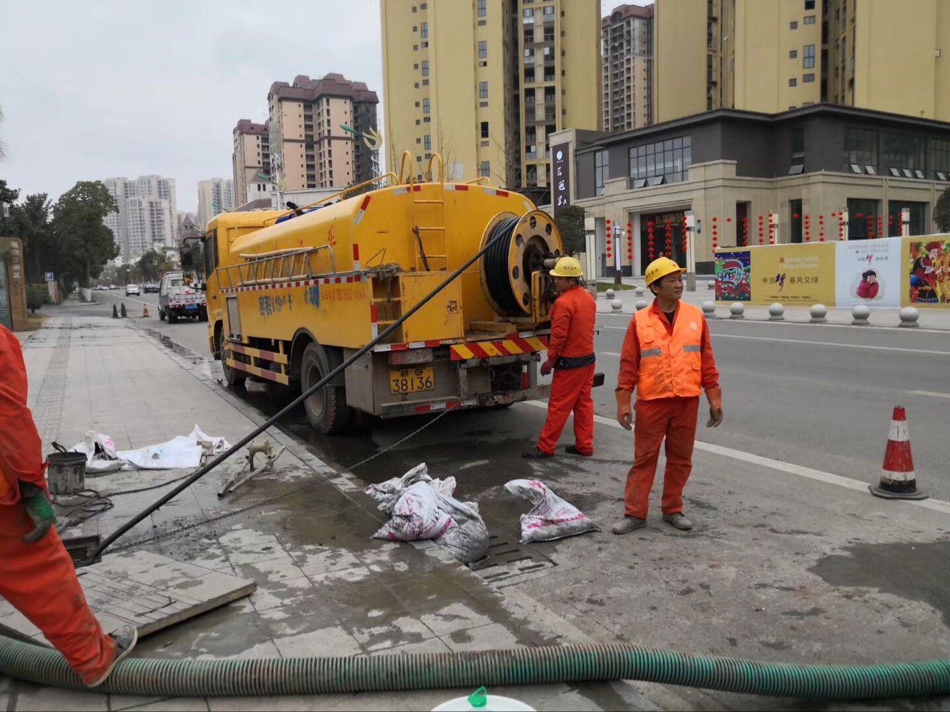栖霞排污管道清淤-管道清洗